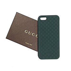 NEW $295 Gucci GG Guccissima Custodia iPhone Case! Green iPhone 5 5S 5C SE 1st G